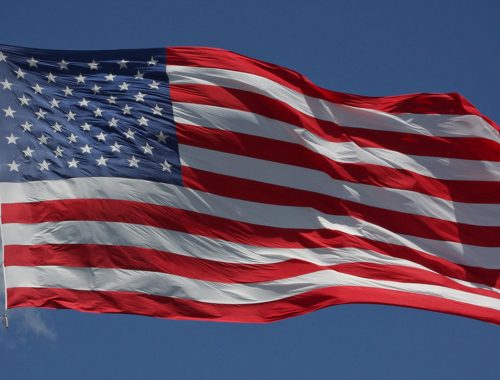 The United States (US) flag - US from Nigeria