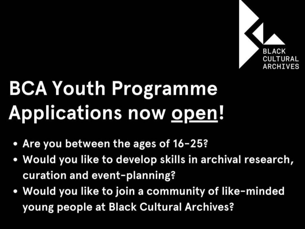 Black Cultural Archives Youth Programme