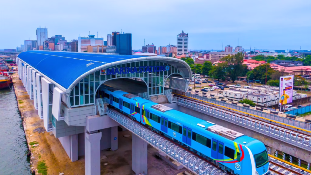 A Lagos metro line used to illustrate Nigeria's bustling economy (PHOTO CREDIT: The Guardian Newspaper)