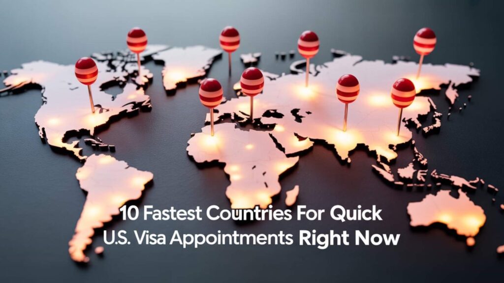 Discover the 10 fastest countries for quick U.S. visa appointments right now. Save time and avoid delays by applying for your U.S. visa in these efficient global locations.